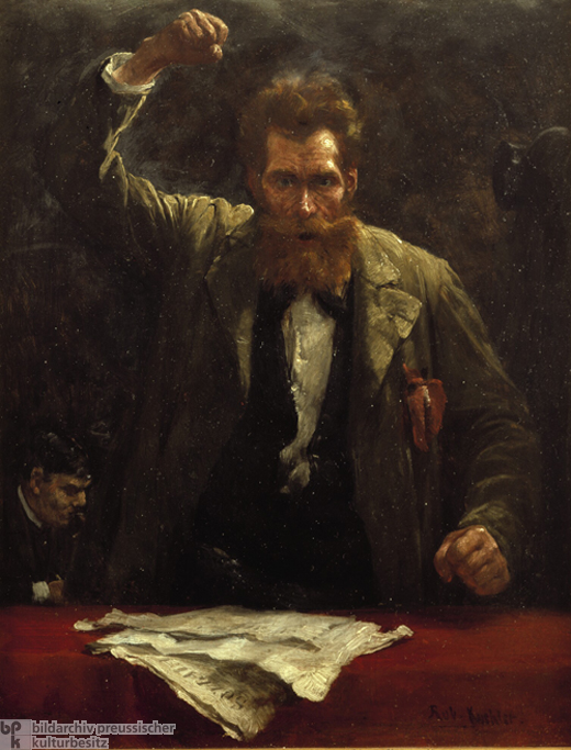 Robert Koehler, <i>The Socialist</i> [<i>Der Sozialist</i>] (1885)